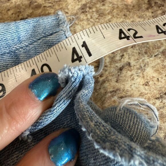 Vervet by Flying Monkey Blue Distressed Boyfriend Jeans - Picture 5 of 10